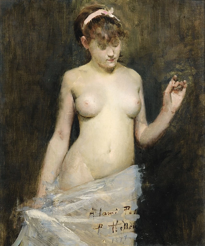 Nudo in piedi